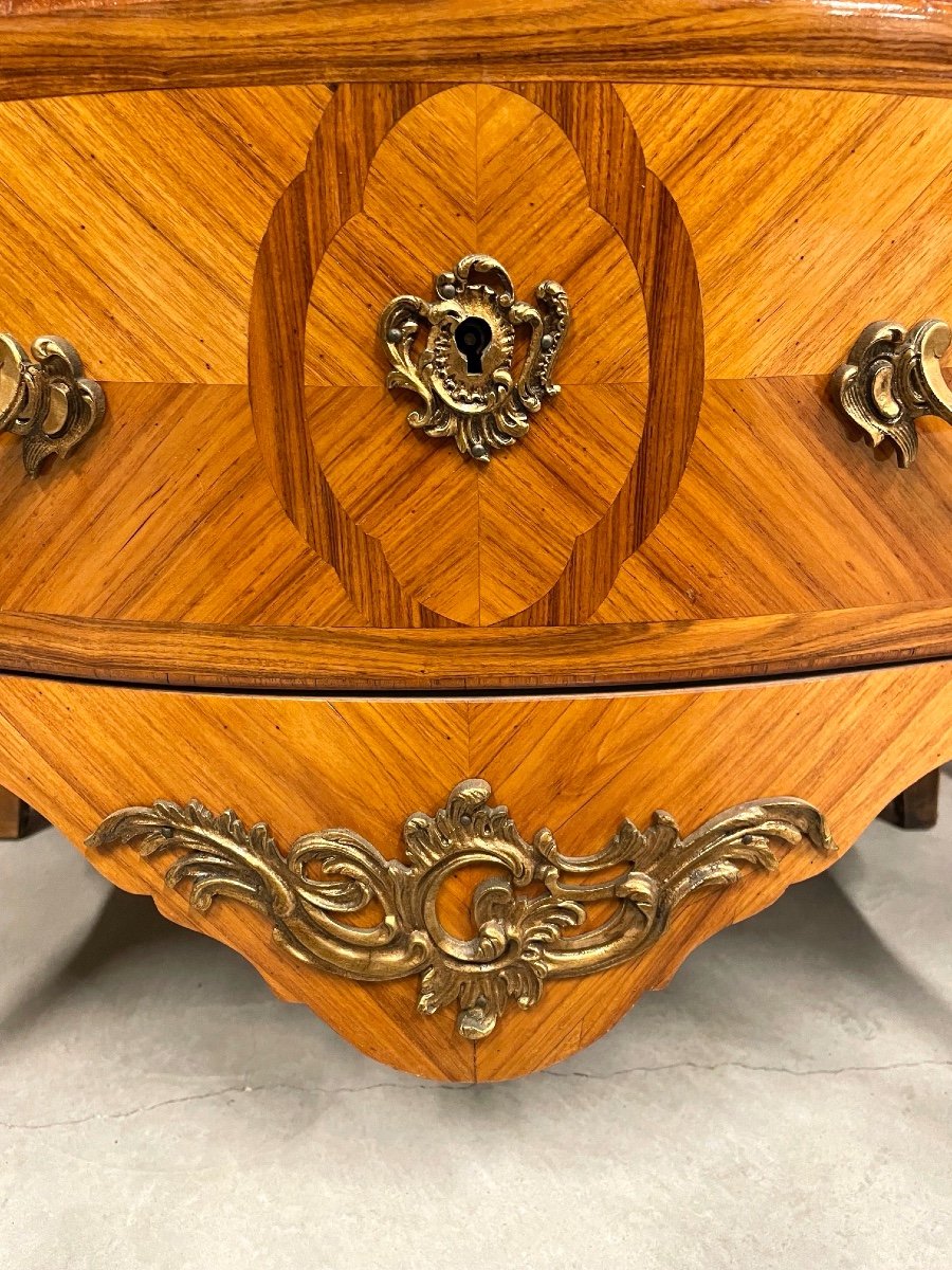 Commode style Louis XV bois de rose-photo-2