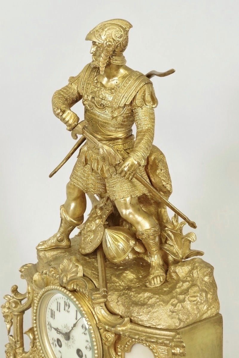 Napoleon III Warrior Clock-photo-2