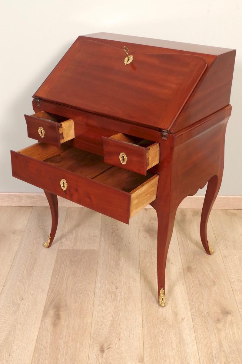 Louis XV Mahogany Slope Desk-photo-4