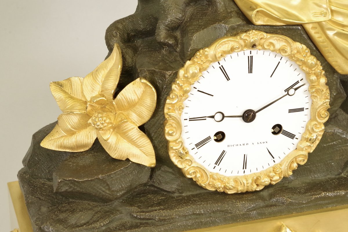 Charles X Clock Gilt Bronze-photo-2