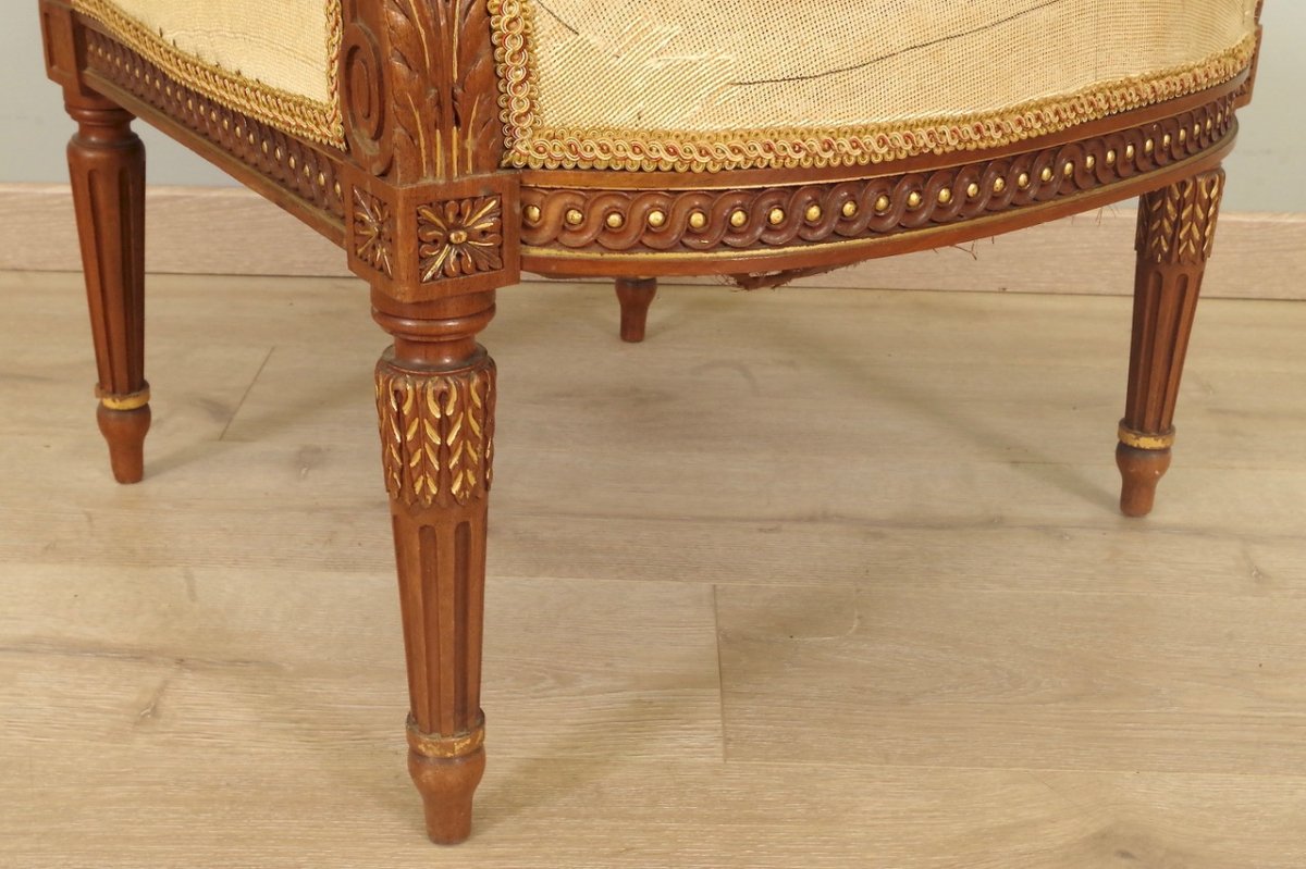 Fauteuils Style Louis XVI Petit Point-photo-4