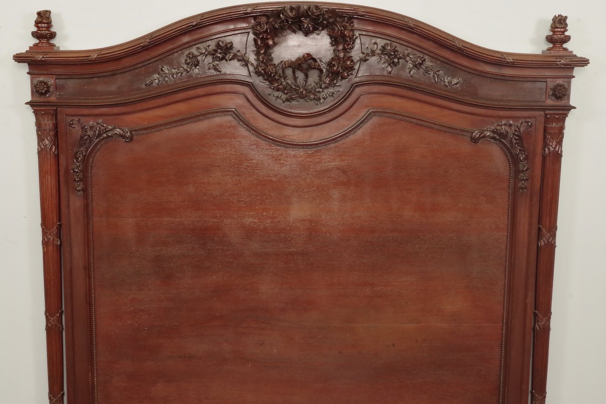 Louis XVI Style Mahogany Bed-photo-2