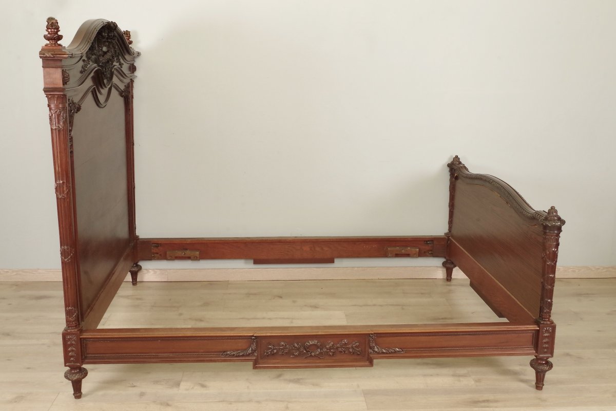 Louis XVI Style Mahogany Bed-photo-8