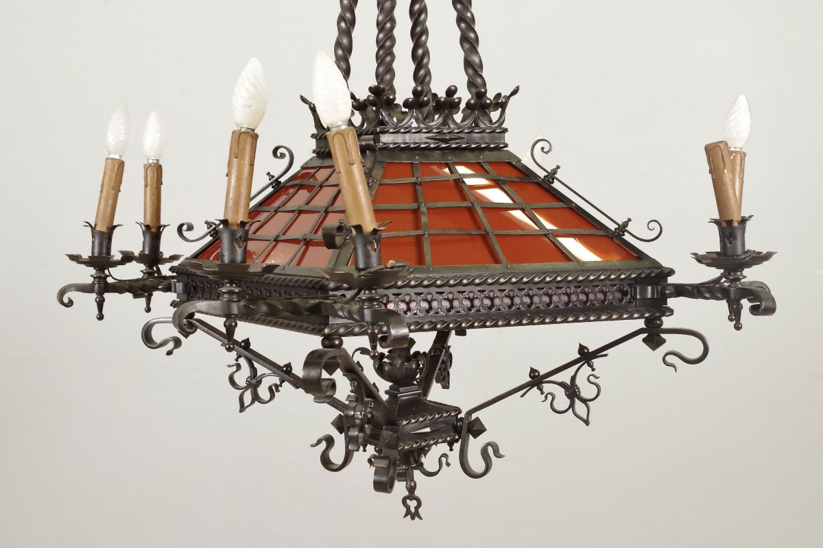 Lustre Suspension Style Gothique Viollet-le-Duc-photo-1