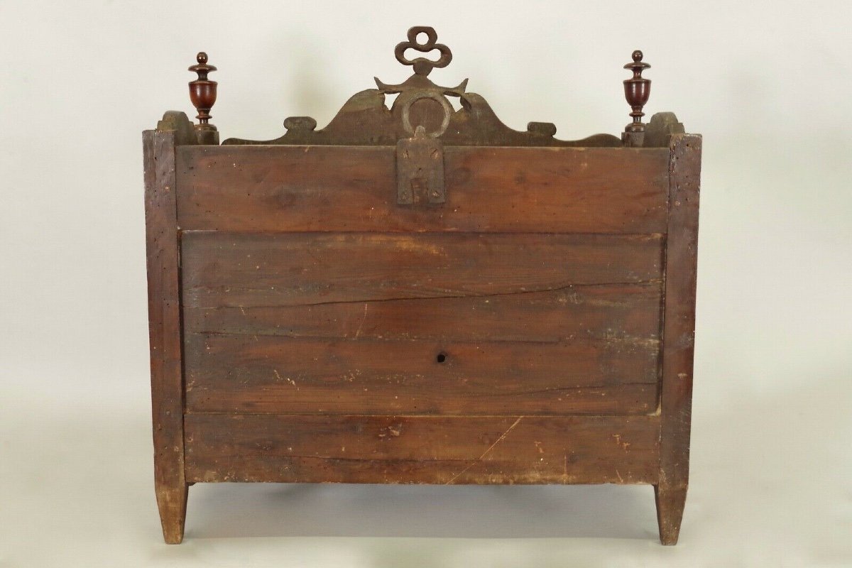 19th Century Provençal Walnut Panetière-photo-7