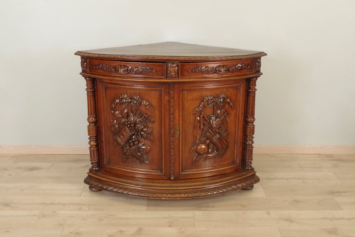 Renaissance Style Corner Cabinet