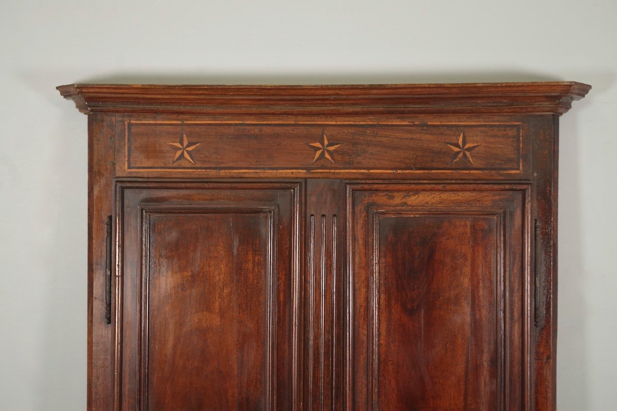 Transition Style Walnut Cabinet Front-photo-2