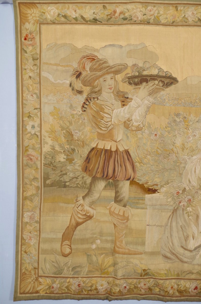 Beauvais Or Aubusson Tapestry Seventeenth Century Style-photo-3