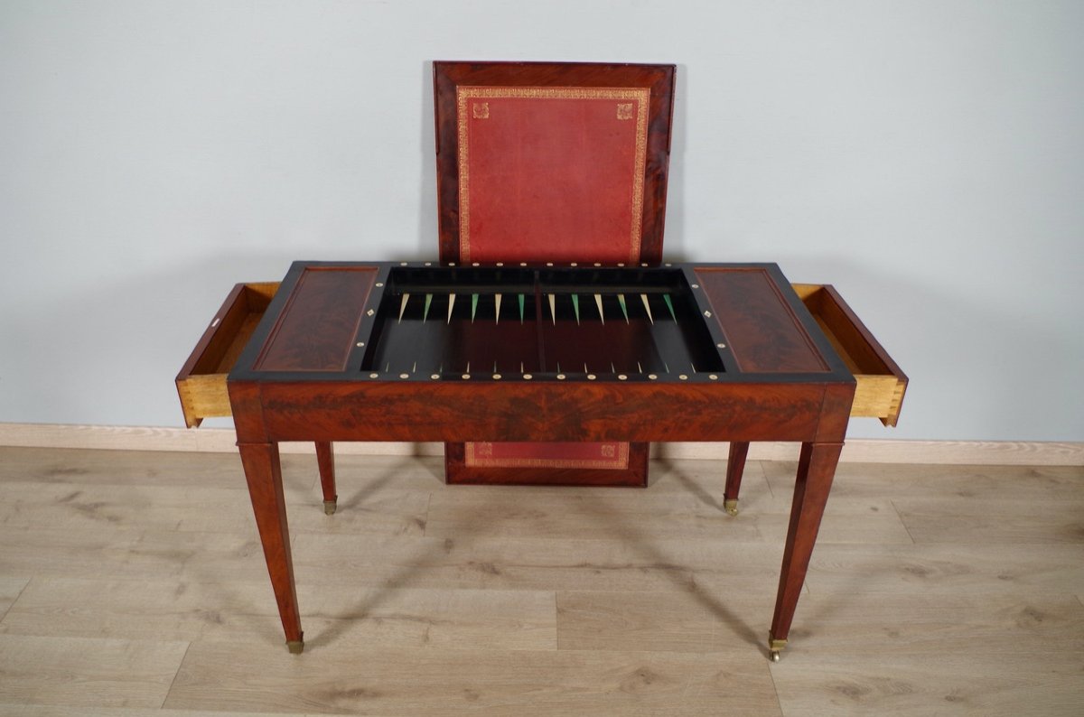 Backgammon Table Directoire Period