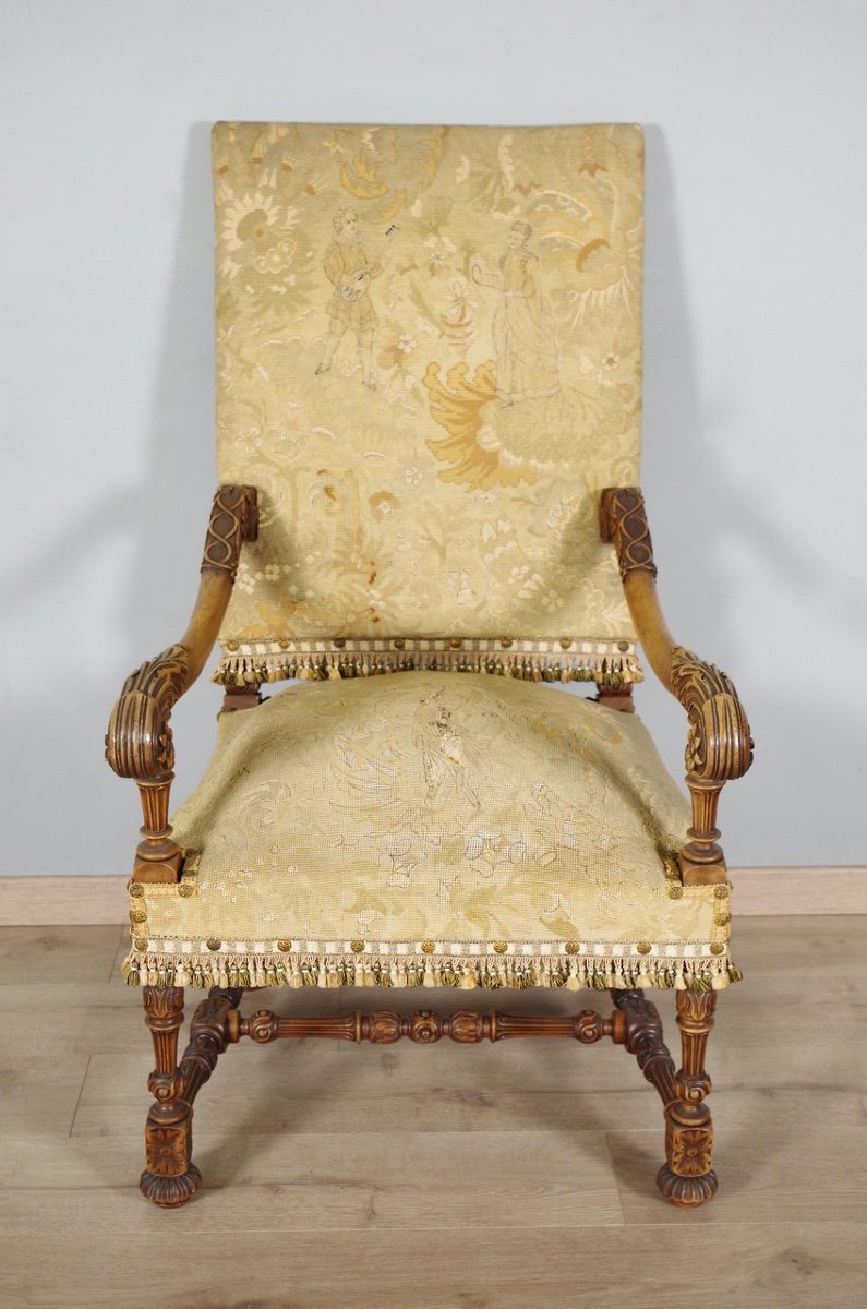 Fauteuil style Louis XIV -photo-2