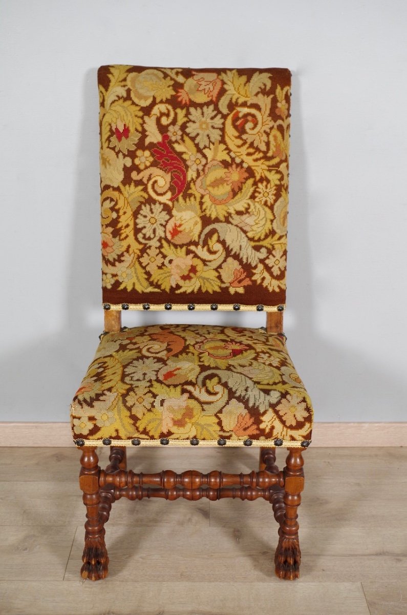 Pair Of Louis XIII Style Chairs-photo-4