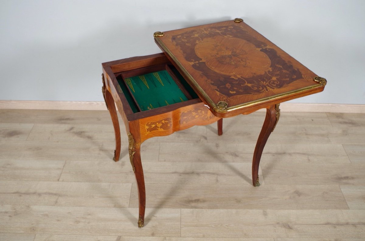 Louis XV Style Games Table-photo-6