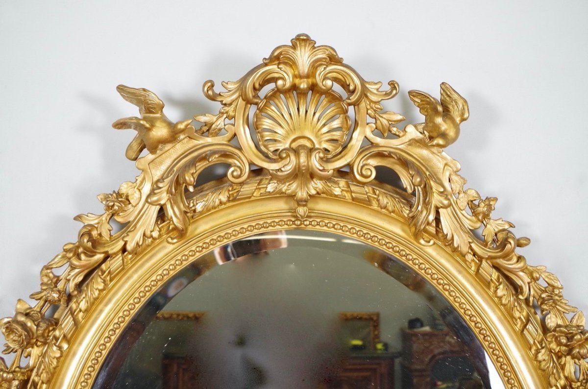 Napoleon III Golden Mirror-photo-3