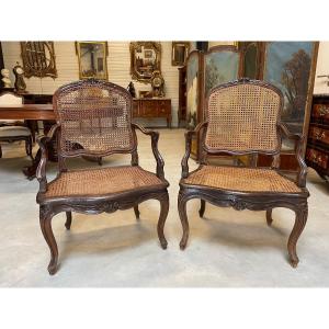 Pair Of Louis XV Period Armchairs