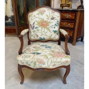 Louis XV Period Flat Back Armchair