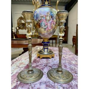 Ferdinand Barbedienne: Pair Of Renaissance Style Candlesticks