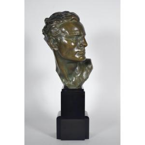 Ugo Cipriani - Art Deco Bronze - Mermoz