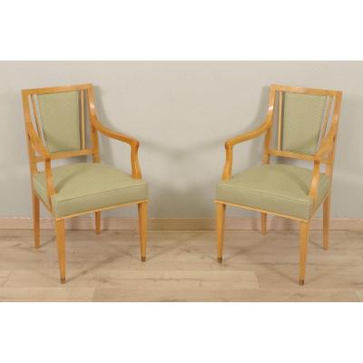 Pair Of Armchairs 1940 Jean Desnos Style