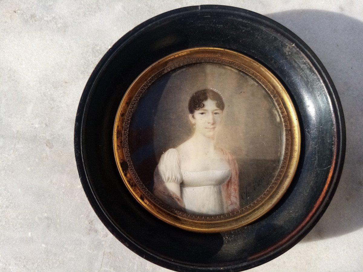 Miniature Of A Lady Of Quality Charles Berny-photo-4