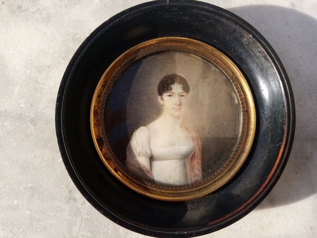 Miniature Of A Lady Of Quality Charles Berny