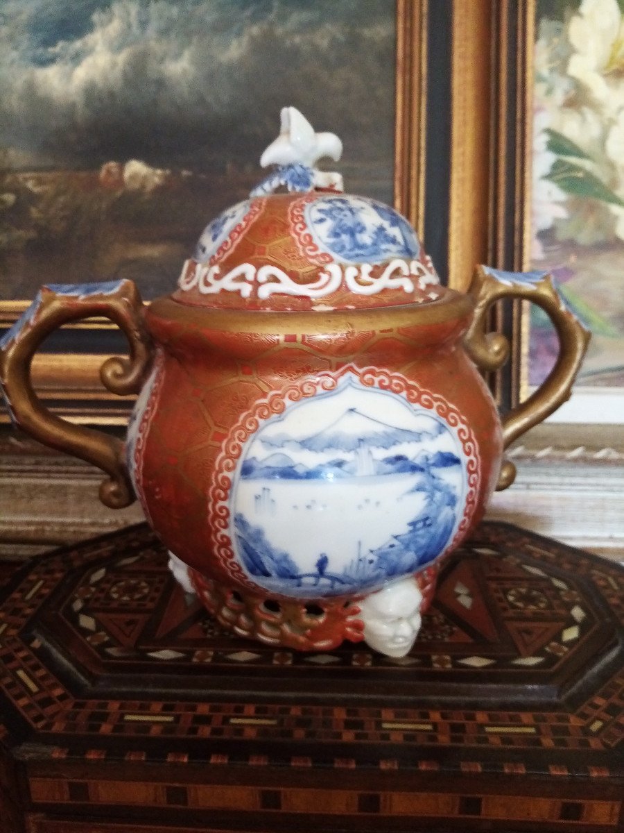 Japan Porcelain Sugar Bowl-photo-4