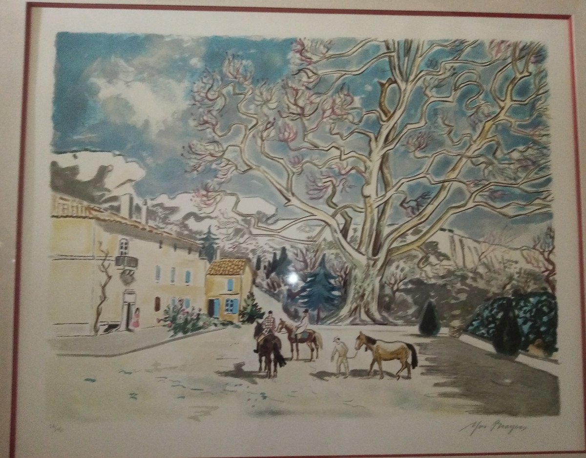 Lithograph Yves Brayer-photo-2