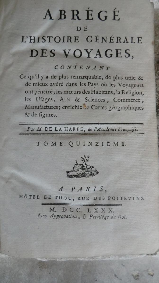 Abstract From The History Generale Des Voyages By M De La Harpe 1780-photo-4