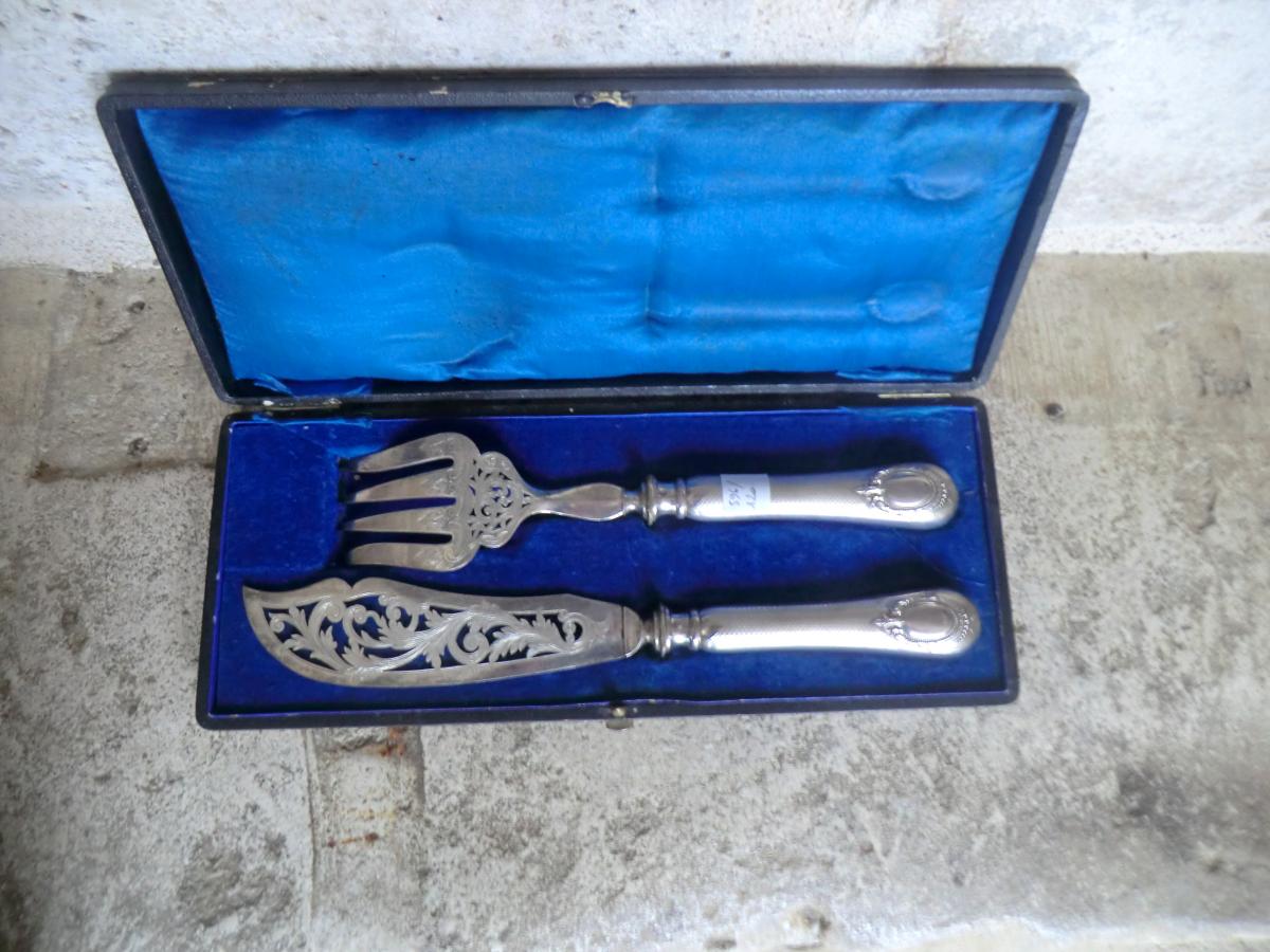 Cutlery In Silver In Their Box-photo-2