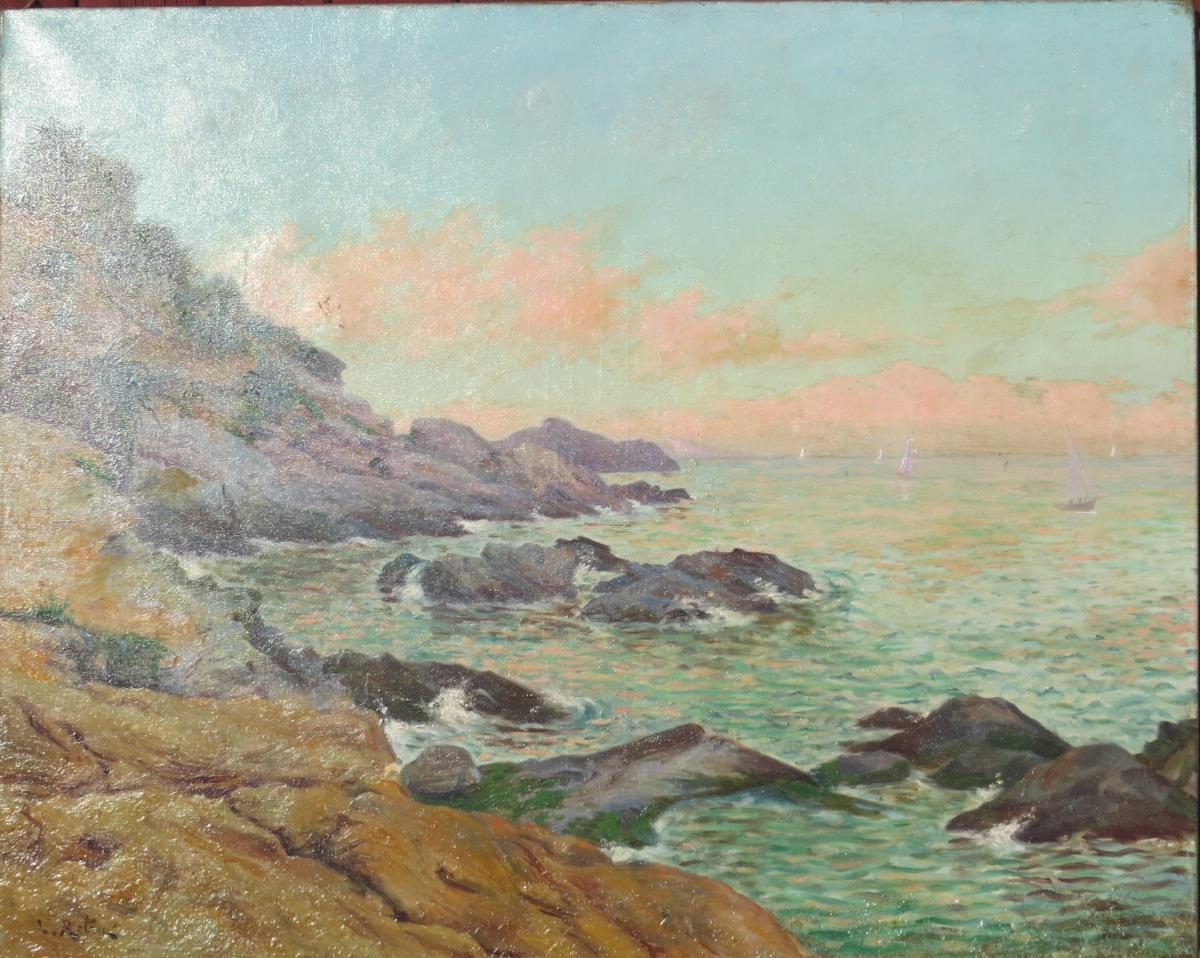 Landscape Corsica Signed Louis Antoine Retru (1865/1951)