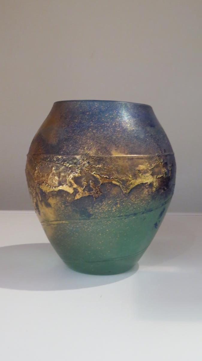 Vase Decor Gold Jean Claude Novaro