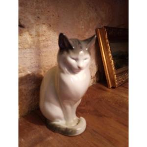 Limoges Porcelain Cat Camille Tharaud
