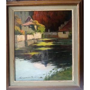 Vue De La Dronne A Brantome Par Robert Dessales Quentin