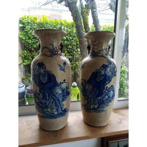 Paire De Vases Chine immortels