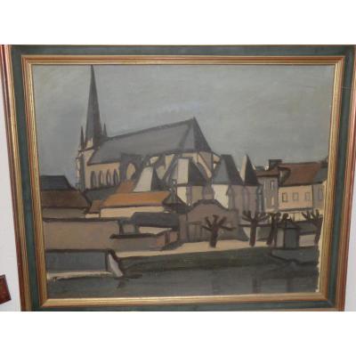 eglise et village de nemours par louis hauvette