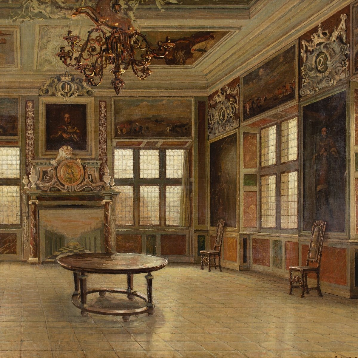 Harald Erhard-hansen, La Salle d'Audience, Le Château De Frederiksborg, Danemark-photo-1