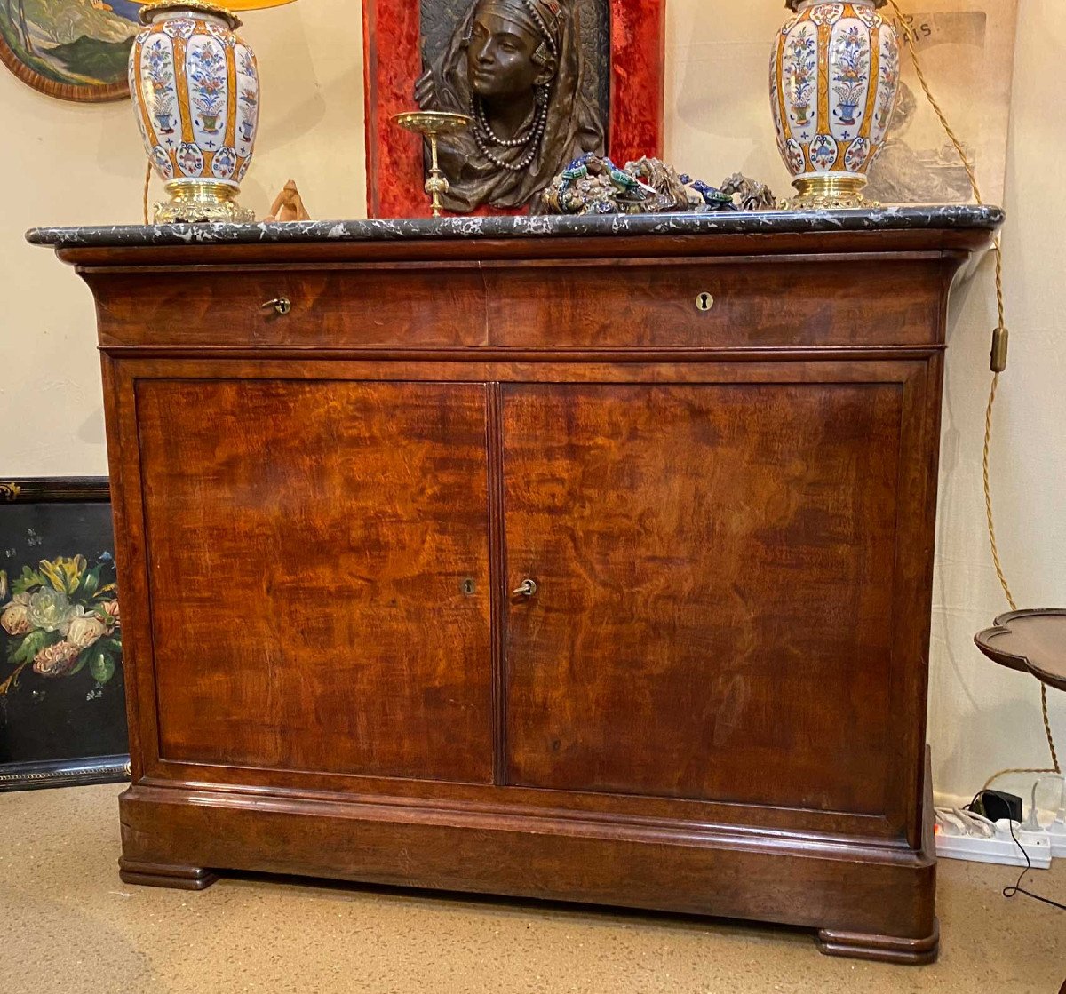 Louis Philippe Style Mahogany Buffet 19th Century-photo-2