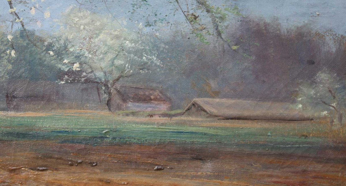 Painting, Landscape Jules Ambroise-photo-1