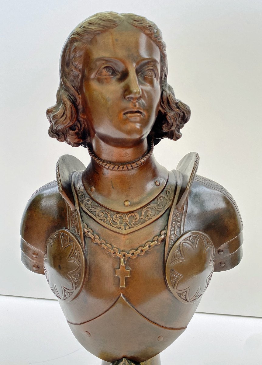 Bronze Sculpture Joan Of Arc Duchoiselle -photo-1