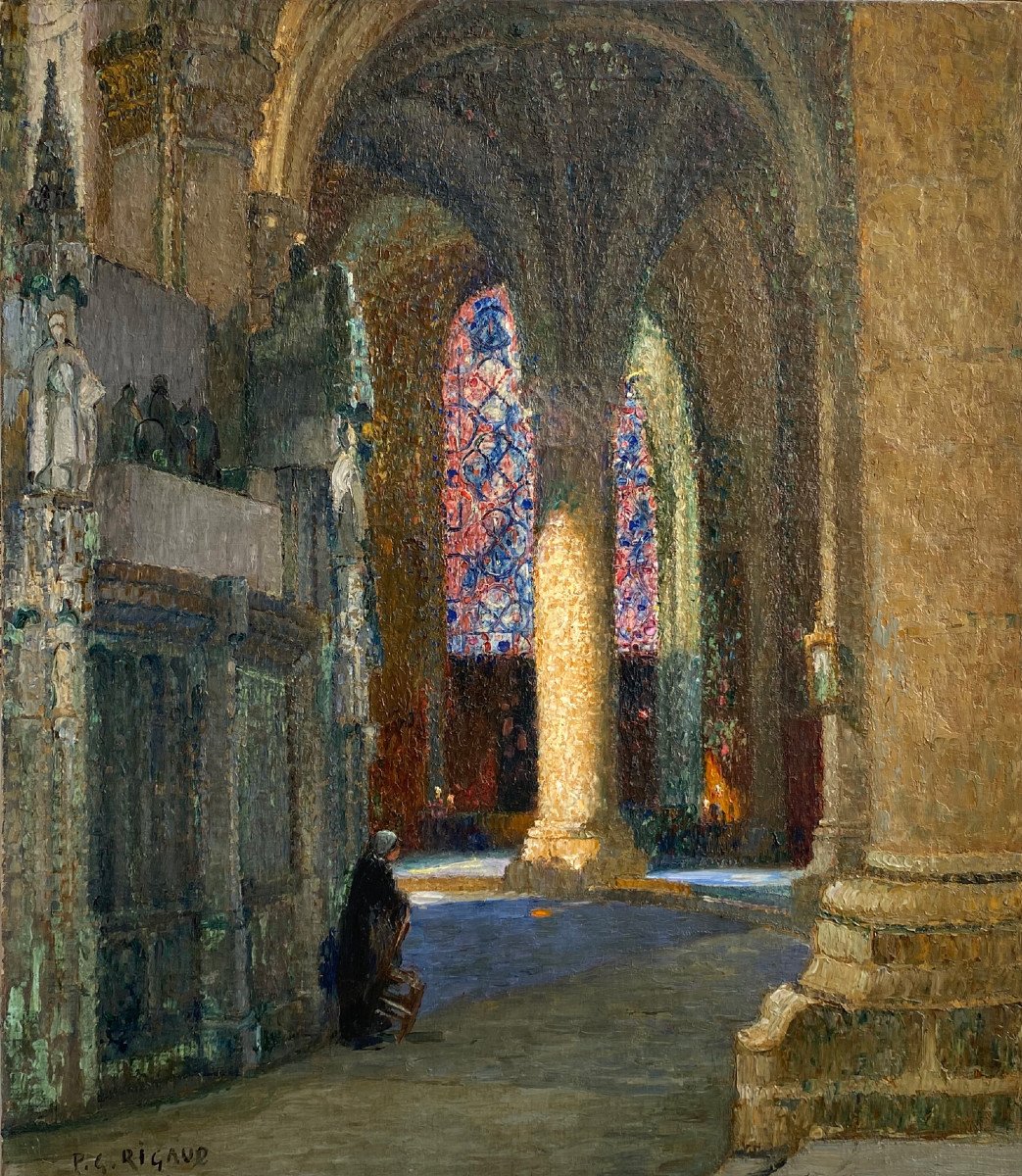 Pierre Gaston Rigaud, Intérieur Cathédrale Notre-dame De Chartres -photo-6