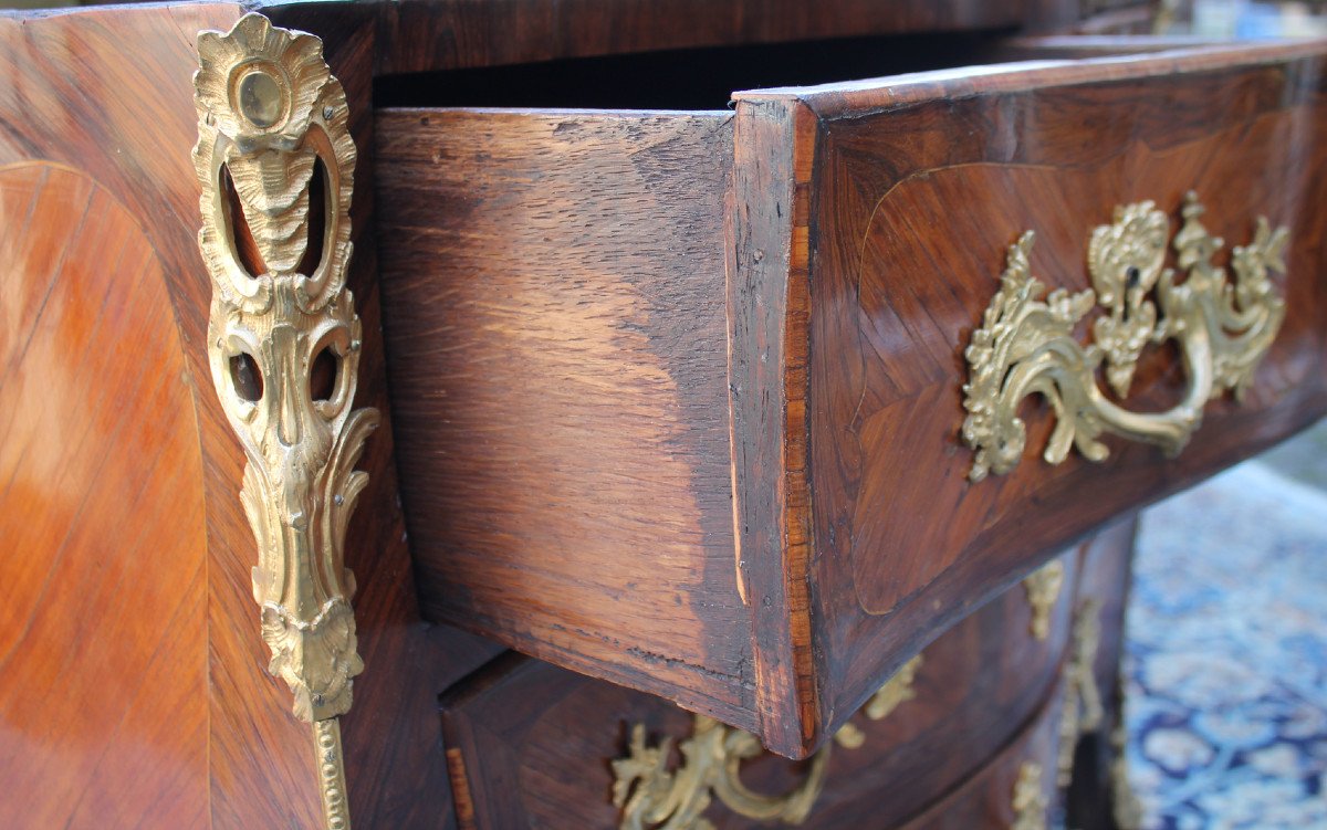 Louis XV Inlaid Commode, Stamped P. Wattelin -photo-3