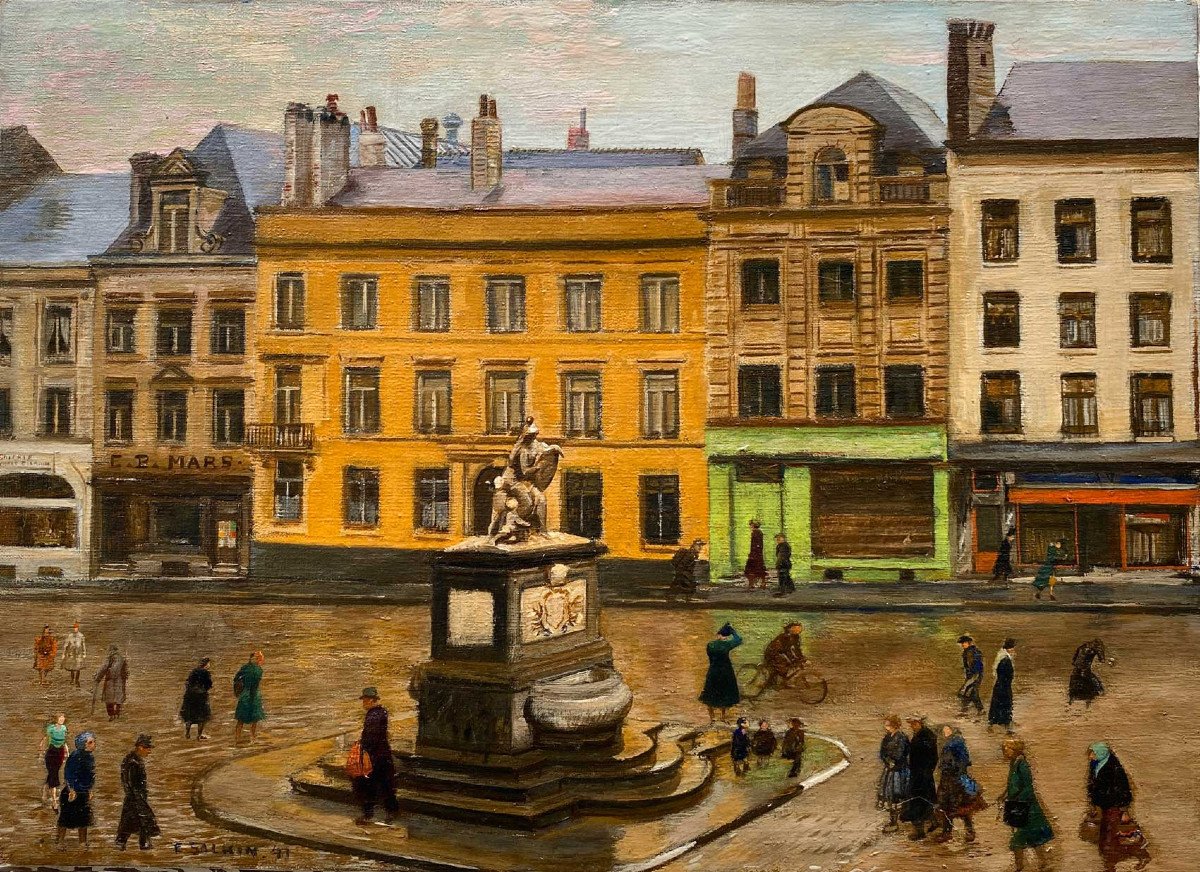 Emile Salkin, Place Du Grand Sablon In Brussels