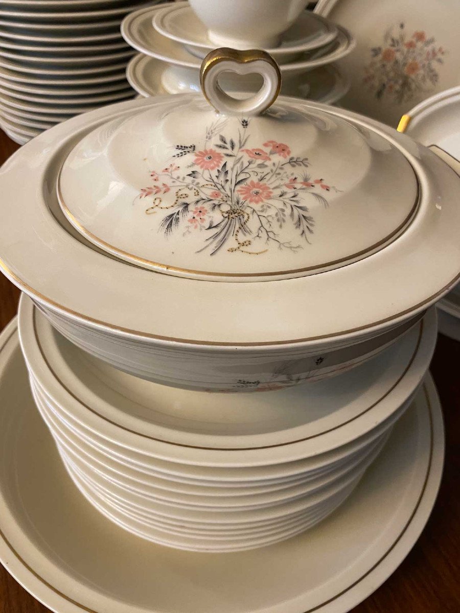 Limoges Porcelain Dinnerware Set, Théodore Haviland, Solange Patry-bié-photo-2