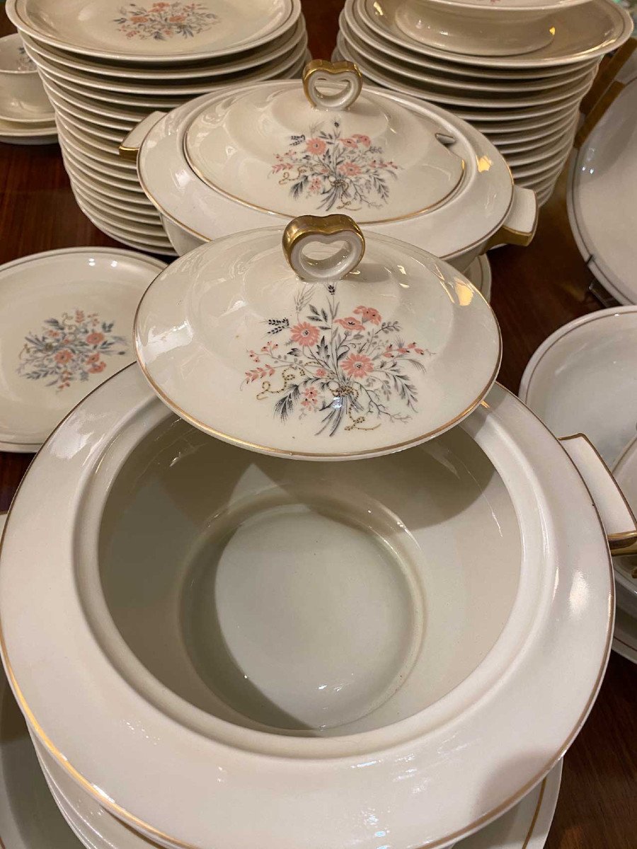 Limoges Porcelain Dinnerware Set, Théodore Haviland, Solange Patry-bié-photo-8