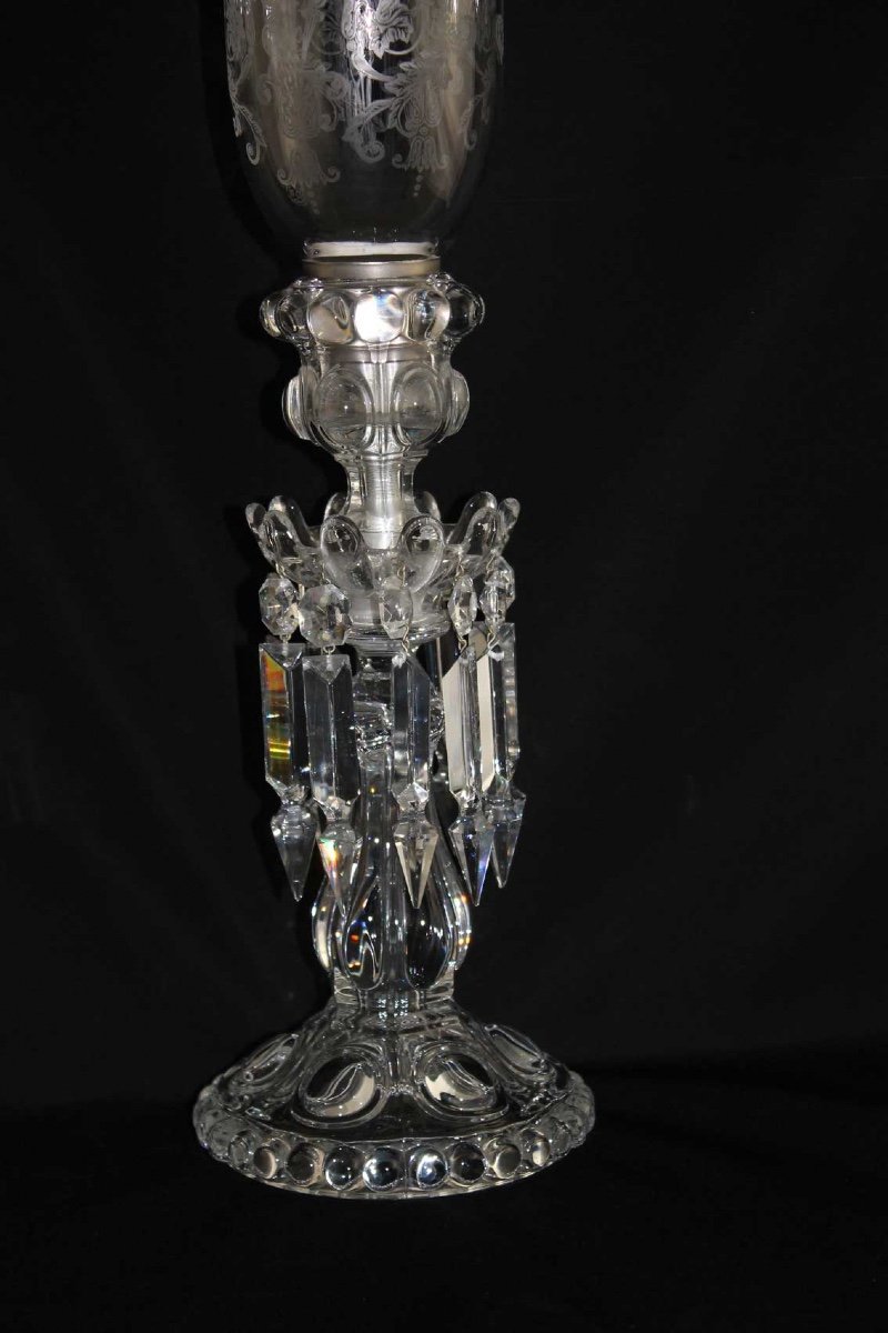 Baccarat Crystal Candlestick And Its Tealight Holder-photo-2