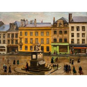 Emile Salkin, Place Du Grand Sablon In Brussels