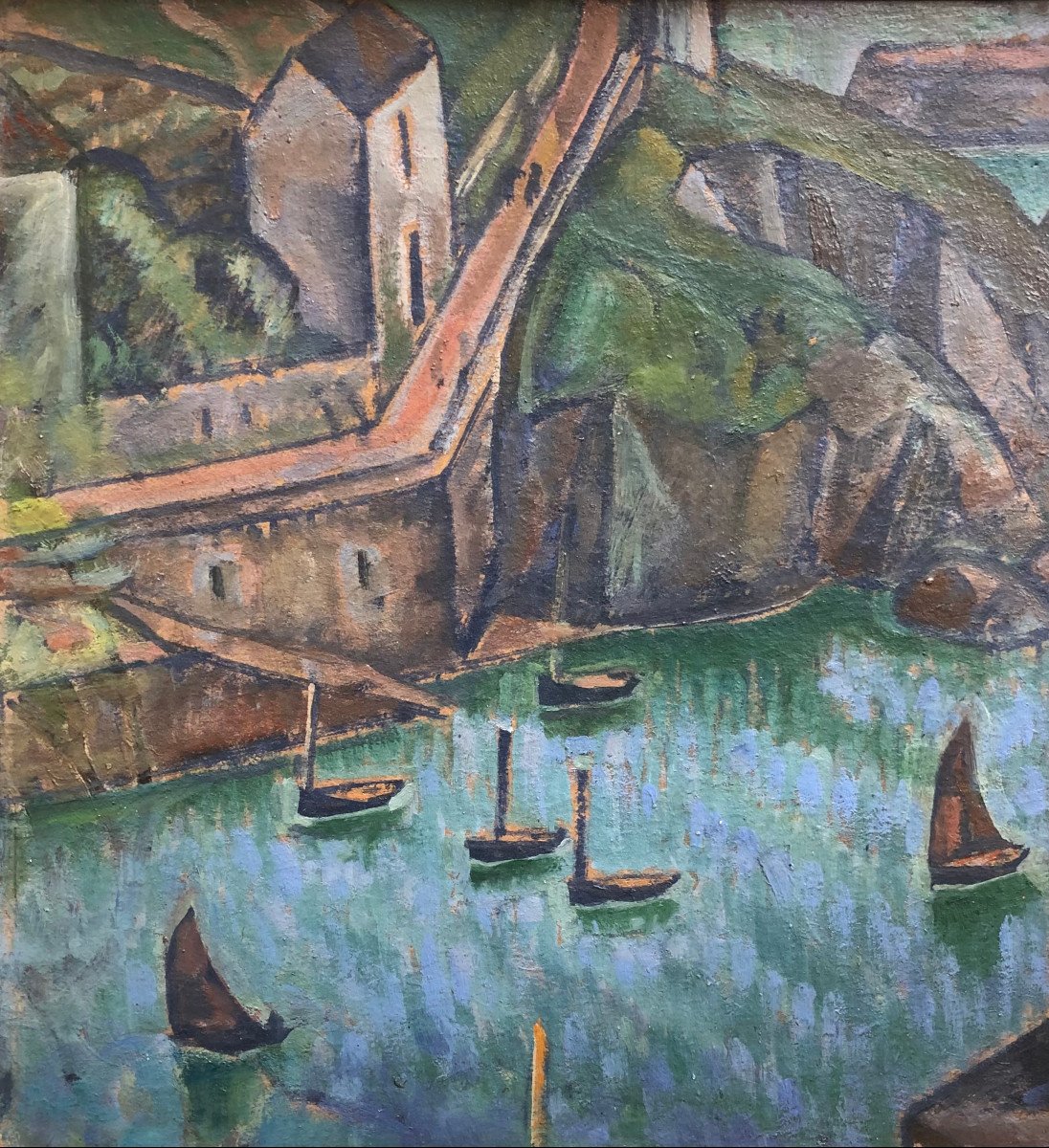 Le Port De Doëlan Par Adolphe Beaufrère - Bretagne