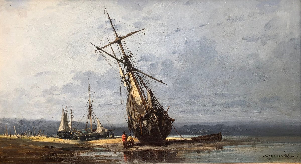 Beached Boats By Jules Noël