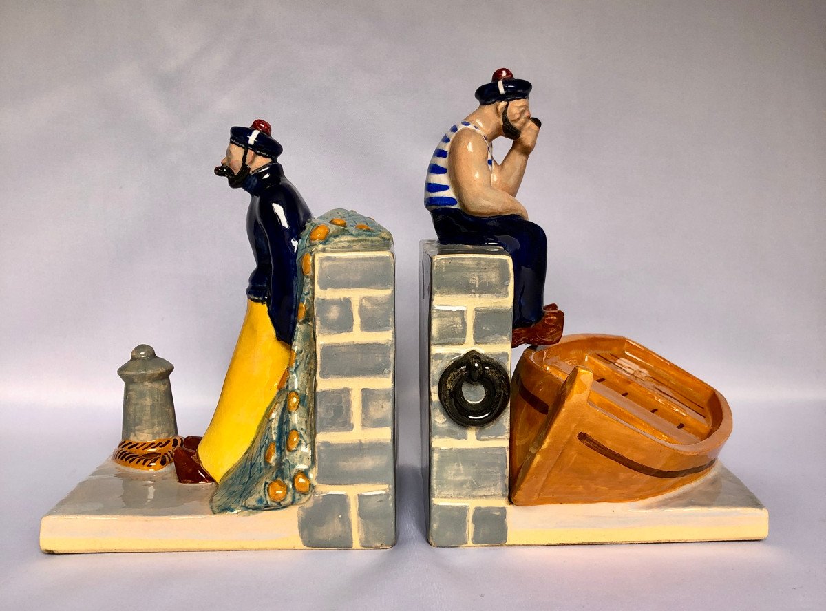 Bookends To Sailors By André Galland - Brittany-photo-2