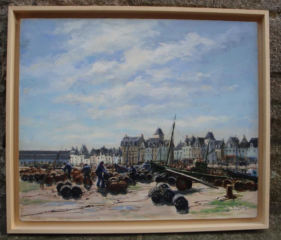 The Port Of Croisic By Maurice Moy, Brittany-photo-2