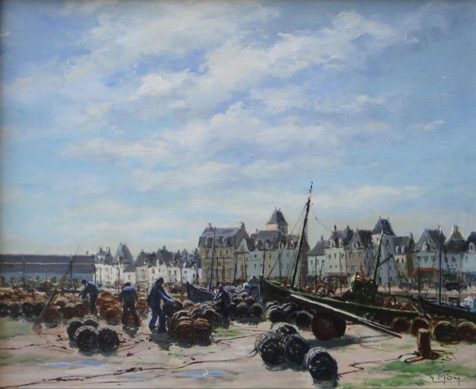 The Port Of Croisic By Maurice Moy, Brittany